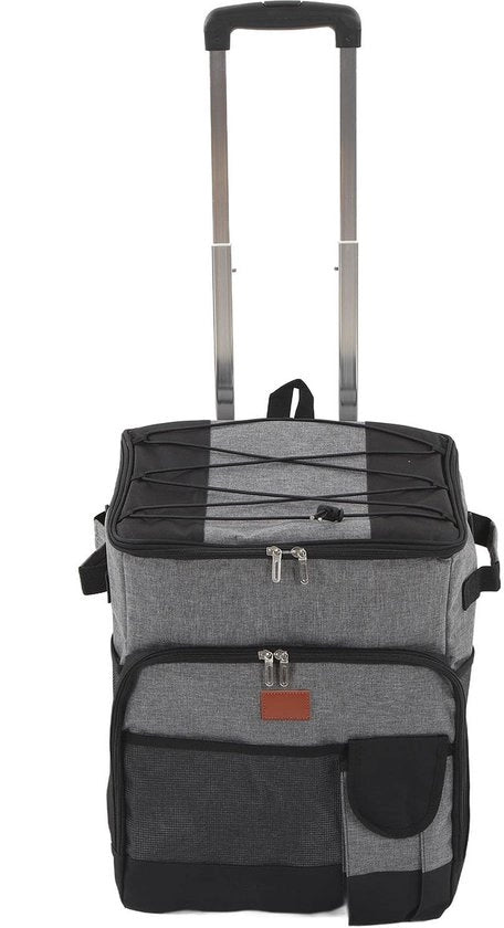 Portatile 35L - Isolante Acqua - Portatile con Ruote - Tessuto Oxford - Chiusura a Doppia Cerniera - Grande Capacità - Portatile Refrigerante