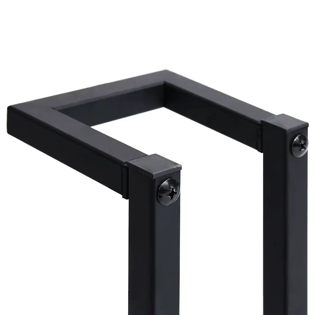 Portasciugamani da Terra Nero 12,5x12,5x60cm Ferro 325919