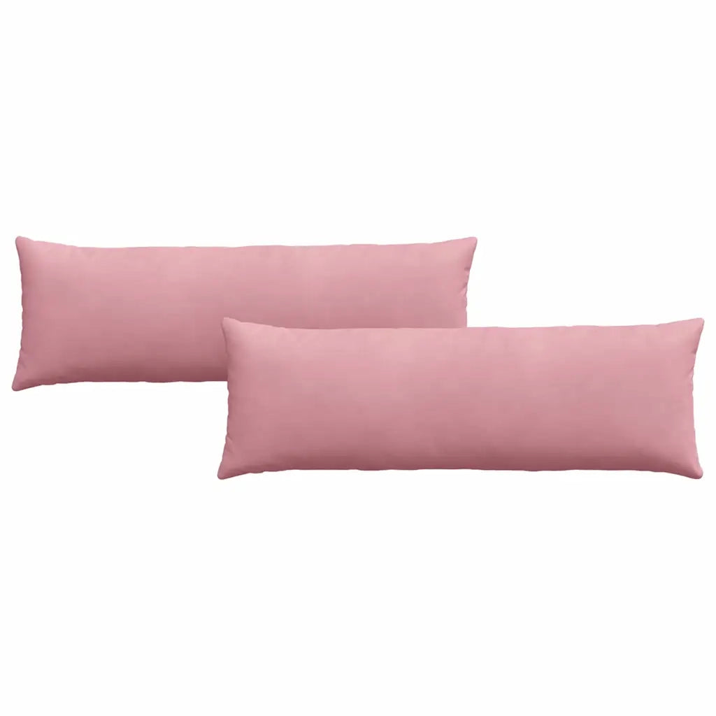 Cuscini da Divano 2 pz-Set di 2 Cuscini per Sofa Rosa 120 x 40 cm Tessuto in Cords