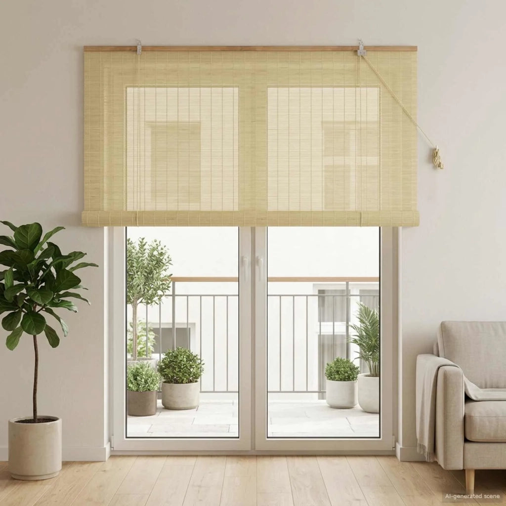 Tenda a rullo Naturale 130 x 220 cm Bambù 42039755