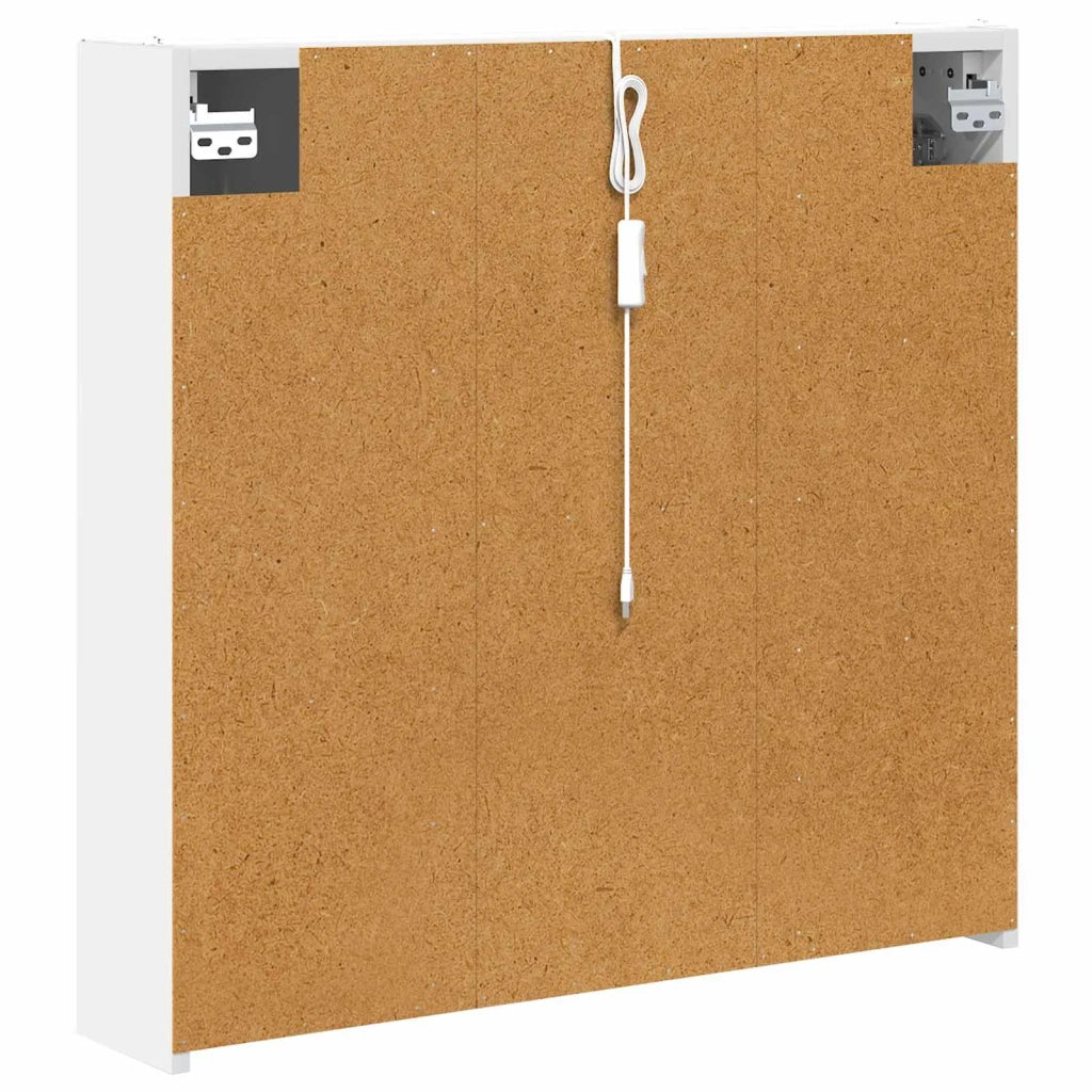 Mobiletto per specchio da bagno Bianco 73.5 x 15.5 x 70 cm