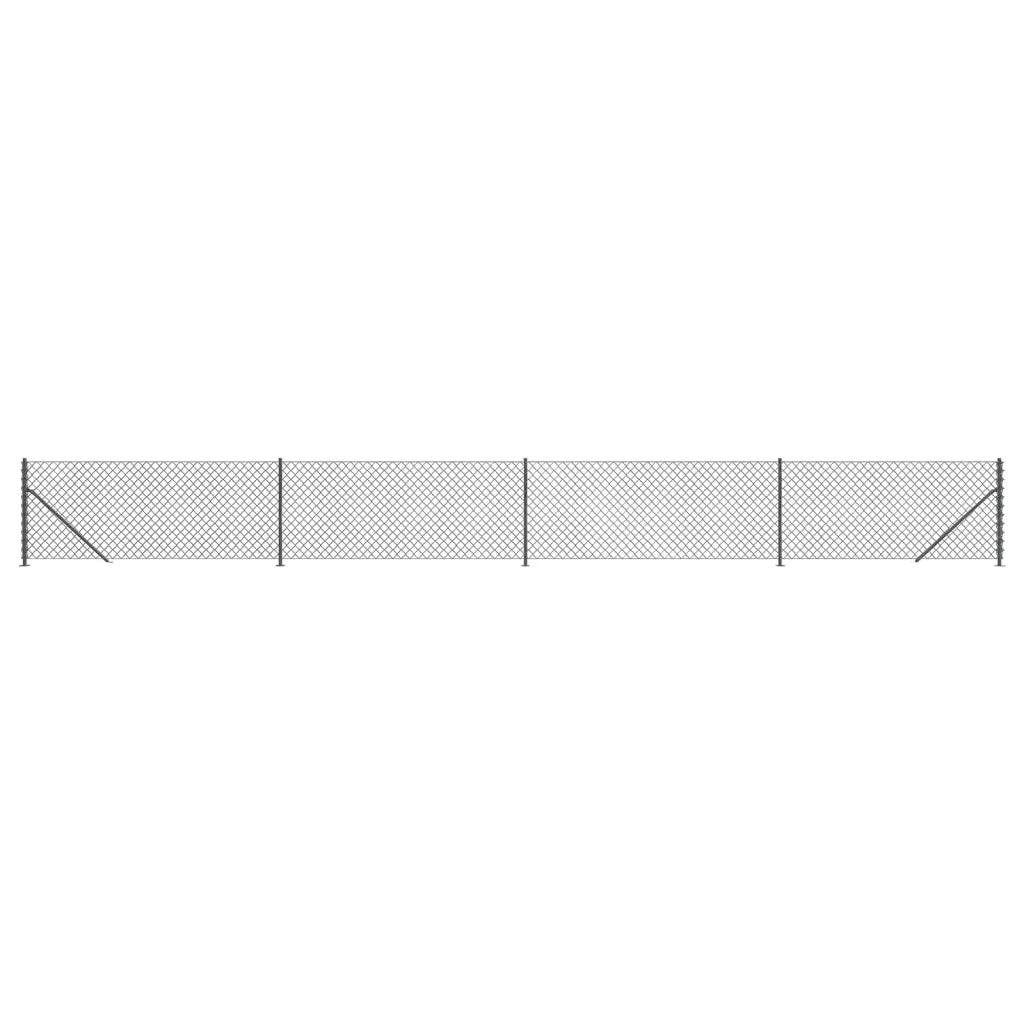 Recinzione a Rete con Flangia Antracite 1,1x10 m 153986