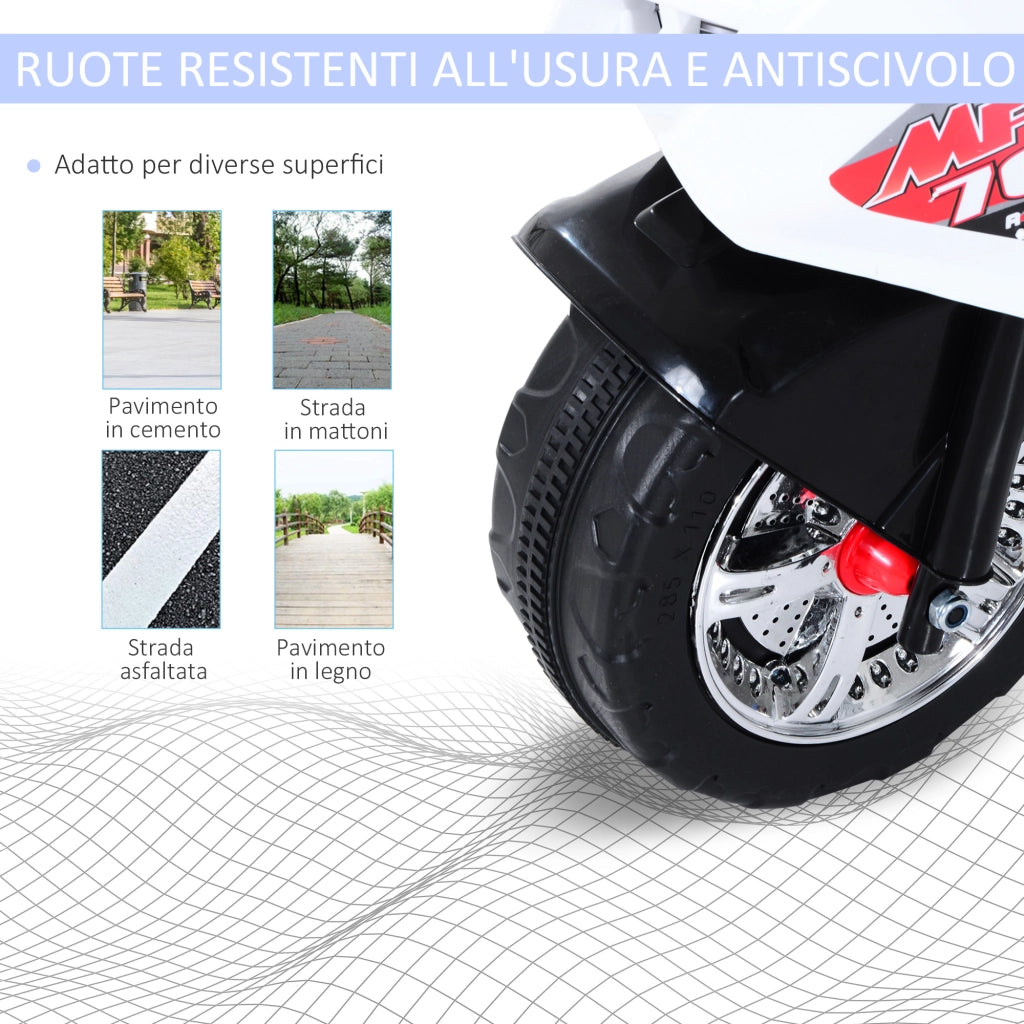 Moto Elettrica per Bambini 3 Ruote ¨C zephmum ¨C 112x51x72.5cm