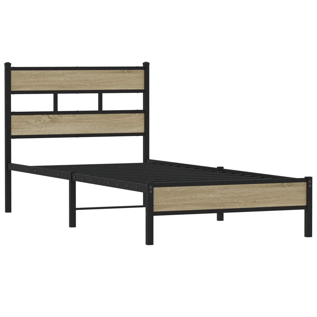 Giroletto senza Materasso Rovere Sonoma 75x190 cm in Truciolato