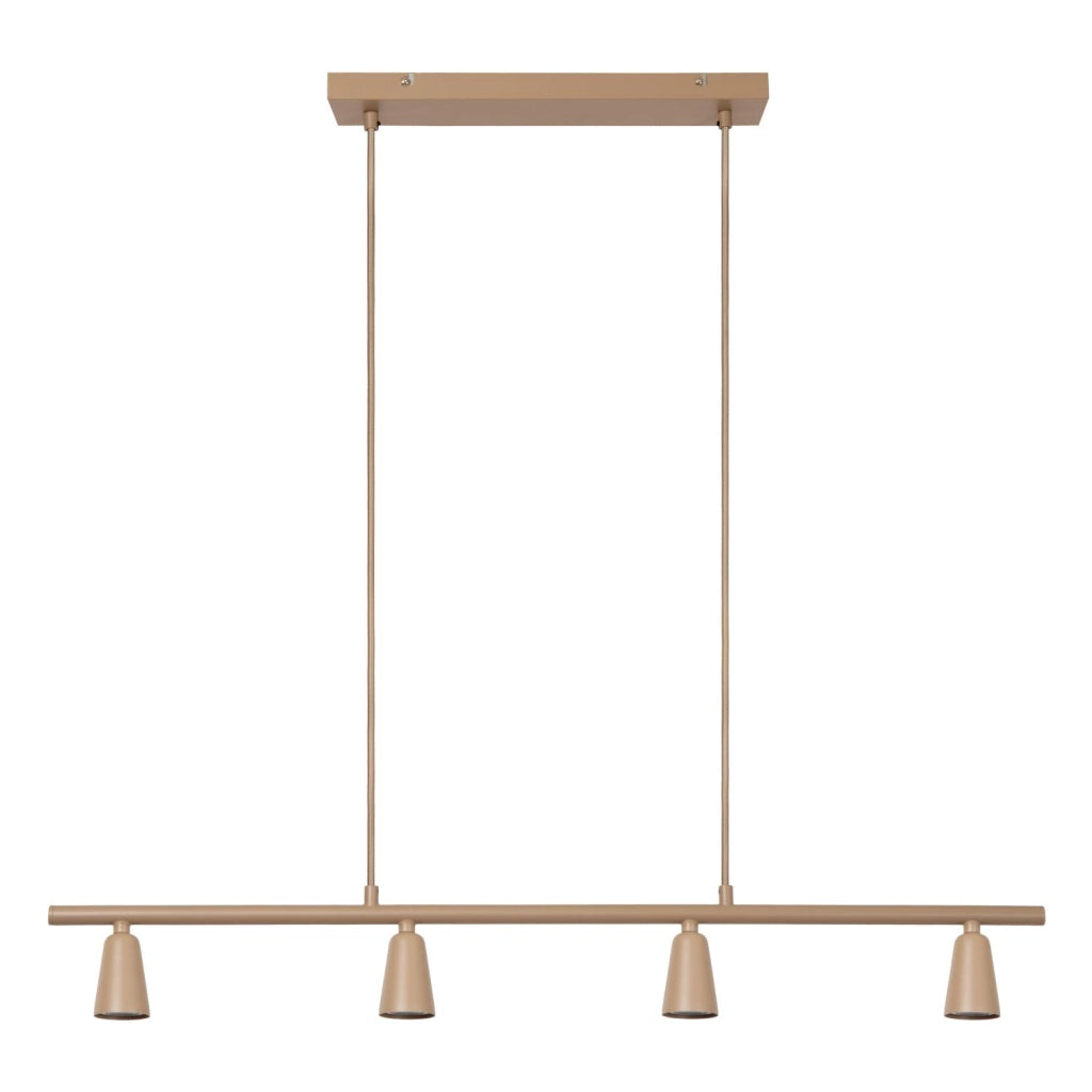 Lampada sospesa a barra TIANA 4xGU10 taupe Lucide