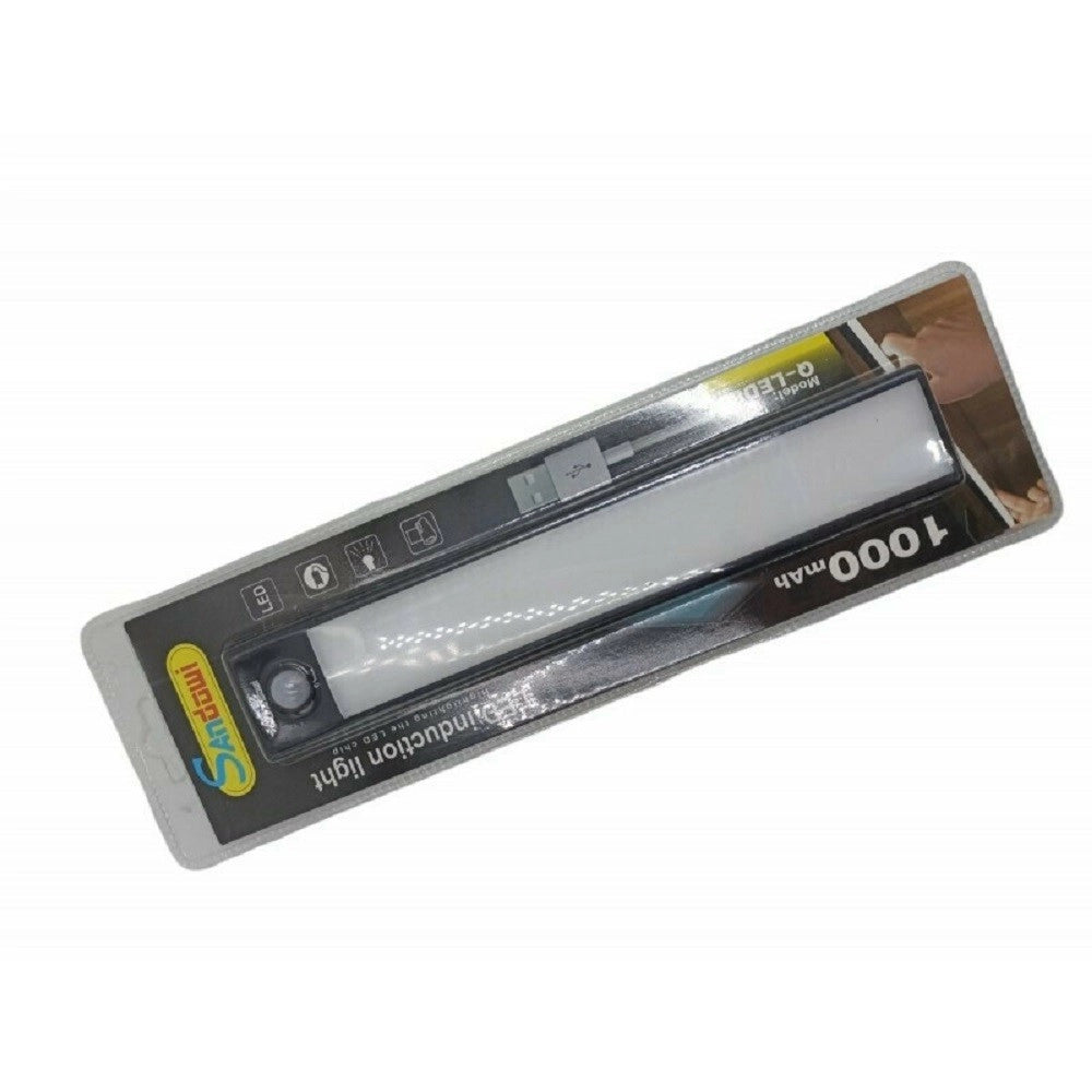 Trade Shop - Luce Di Sicurezza Led Batteria Ricaricabile Sensore Movimento Magnetica Q-led80 -