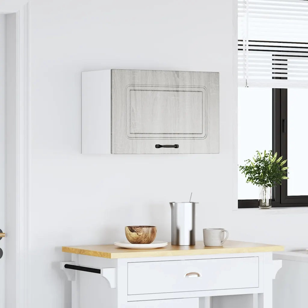 vidaXL Pensile da Cucina Kalmar Grigio Sonoma in Legno Multistrato