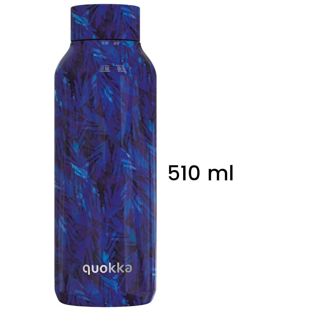 Bottiglia Termica 510 ml a Doppia Parete con Decorazione Night Forest Blu notte Quokka
