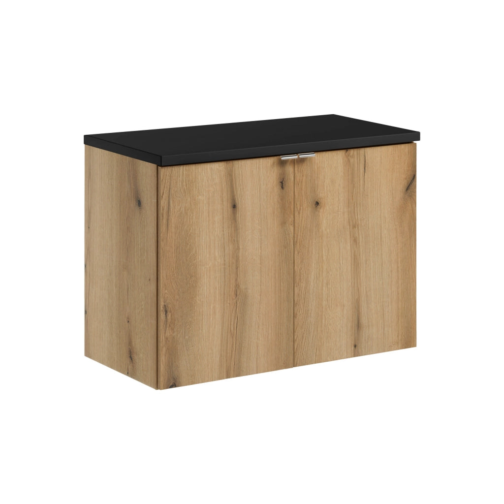 Set mobili bagno 80 cm con piano Nova Oak 80 x 1401 x 40 cm