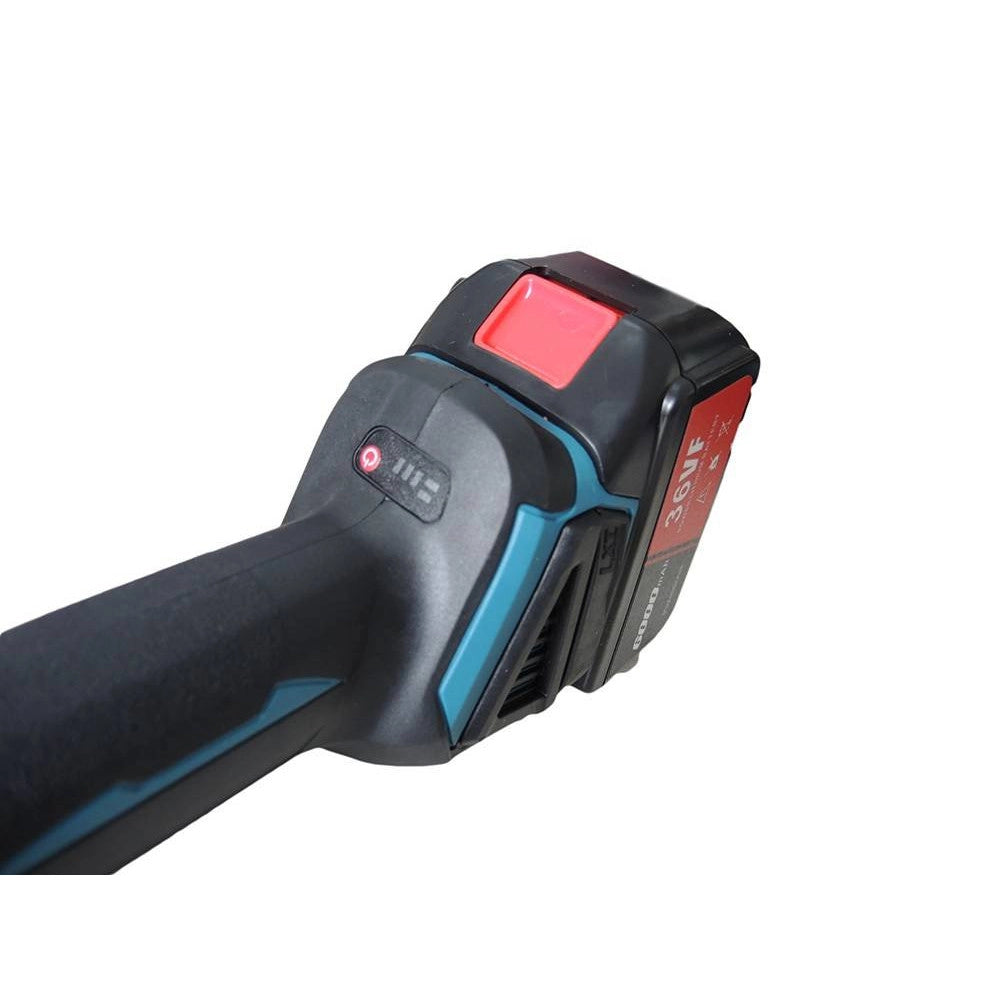Trade Shop - Smerigliatrice Angolare A Batteria 18v 8000rpm 6000mah 1.2nm Doppia Batteria -