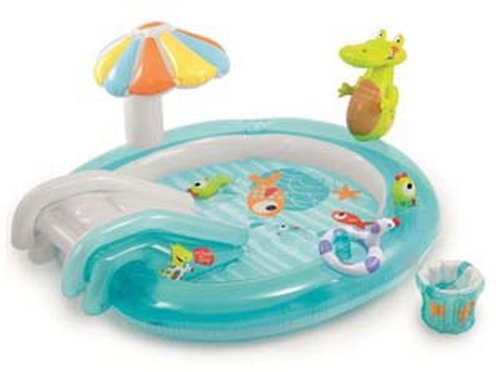 1pz piscina gonfiabile "gator play center" +2 anni cm201x170x84h. peso kg3,9 cod:ferx.fer336758