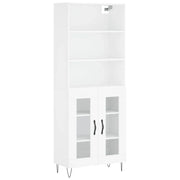 Buffet credenza cassettiera mobiletto mobile contenitore organizer cucina soggiorno salotto alto 69,5 x 34 x 180 cm legno ingegnerizzato bianco 02_0032624