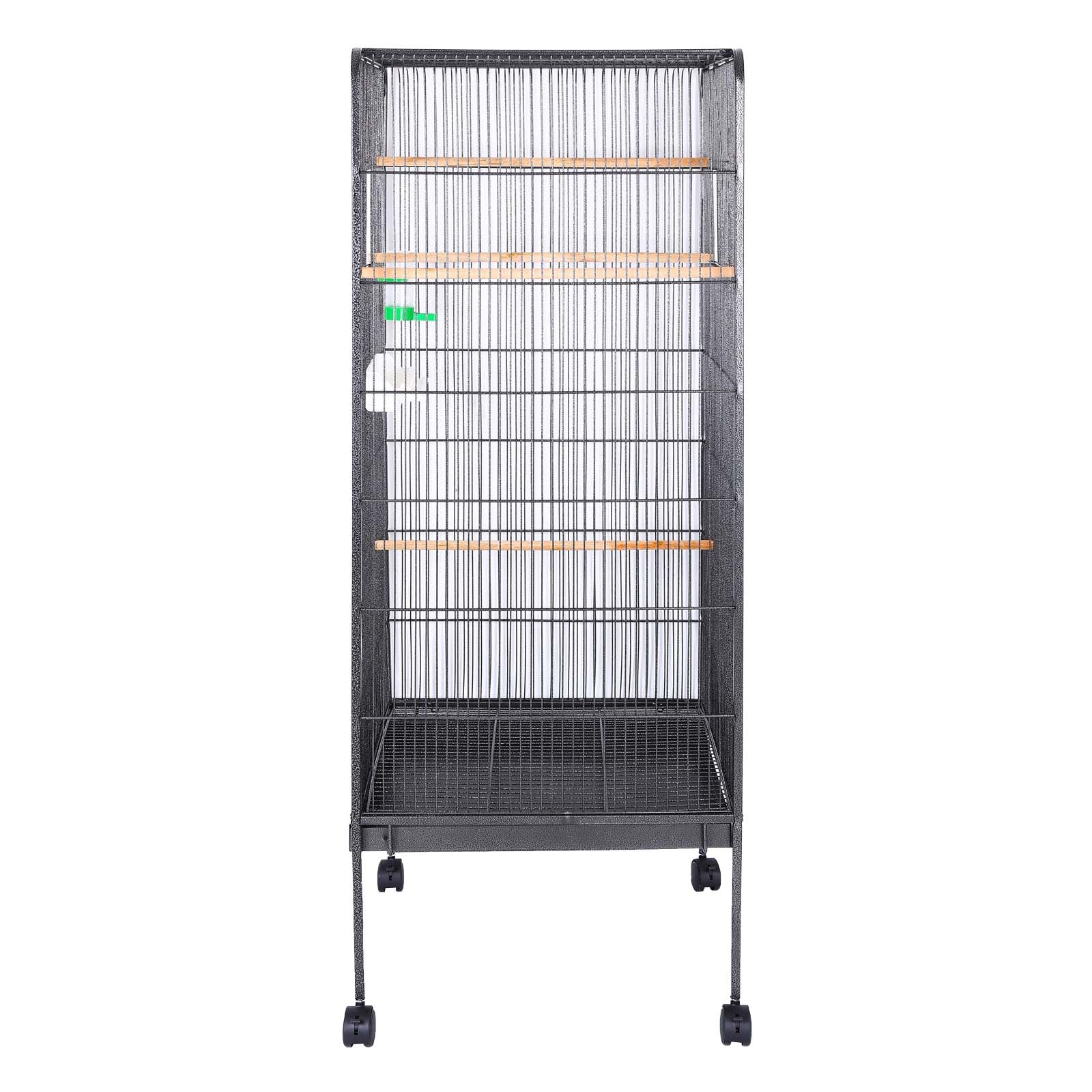 Voliera XL per uccelli 146x54x54cm Gabbia per uccelli piccoli e pappagallini