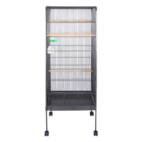 Voliera XL per uccelli 146x54x54cm Gabbia per uccelli piccoli e pappagallini