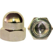 DADO ESAGONALE CIECO OTTONE - M  6 CF=PZ 100- 1 confezioni