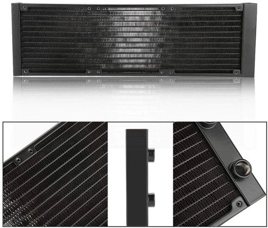 Raffreddatore PC 360mm - Alluminio - 12 Tubi - Regolabile - Progettato per la Sicurezza