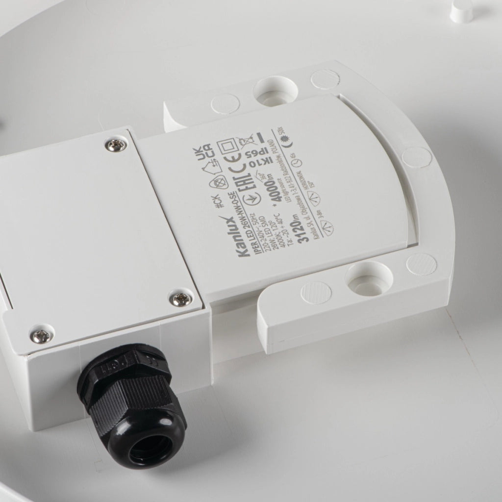 Plafoniera LED quadrata 20cm 19W 4000K IP65 Kanlux bianca