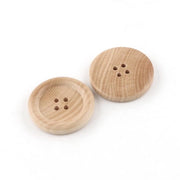 Knoppi in legno 40 pezzi - Knoppi naturali - Knoppi per cucire - Knoppi per abbigliamento - Knoppi per fai da te stesso - Dimensioni 11,5/12,5/15/18/20/23/25/30 mm