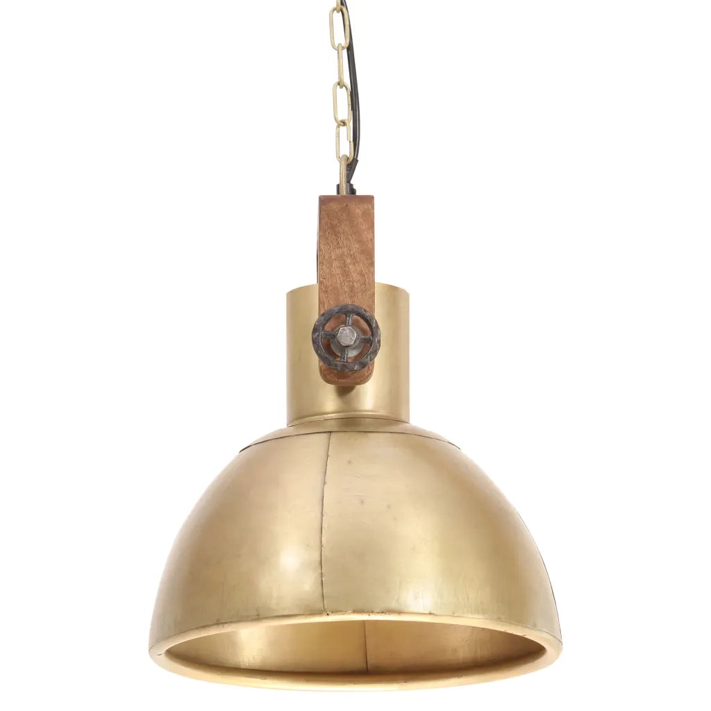 Lampada a Sospensione Industriale 25 W Ottone Rotonda 30 cm E27 CFW9062057