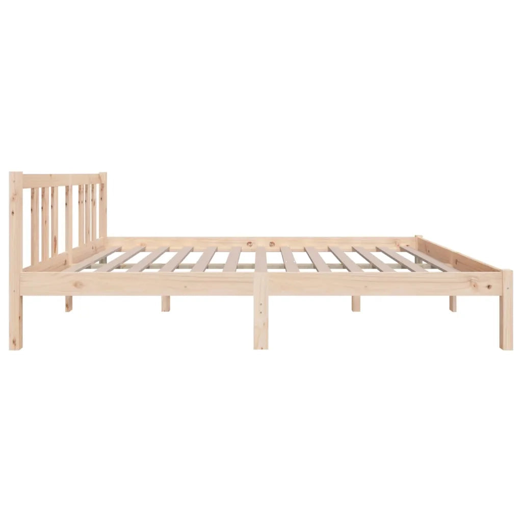 Giroletto-Struttura Letto in Legno Massello 135x190 cm Double 358191