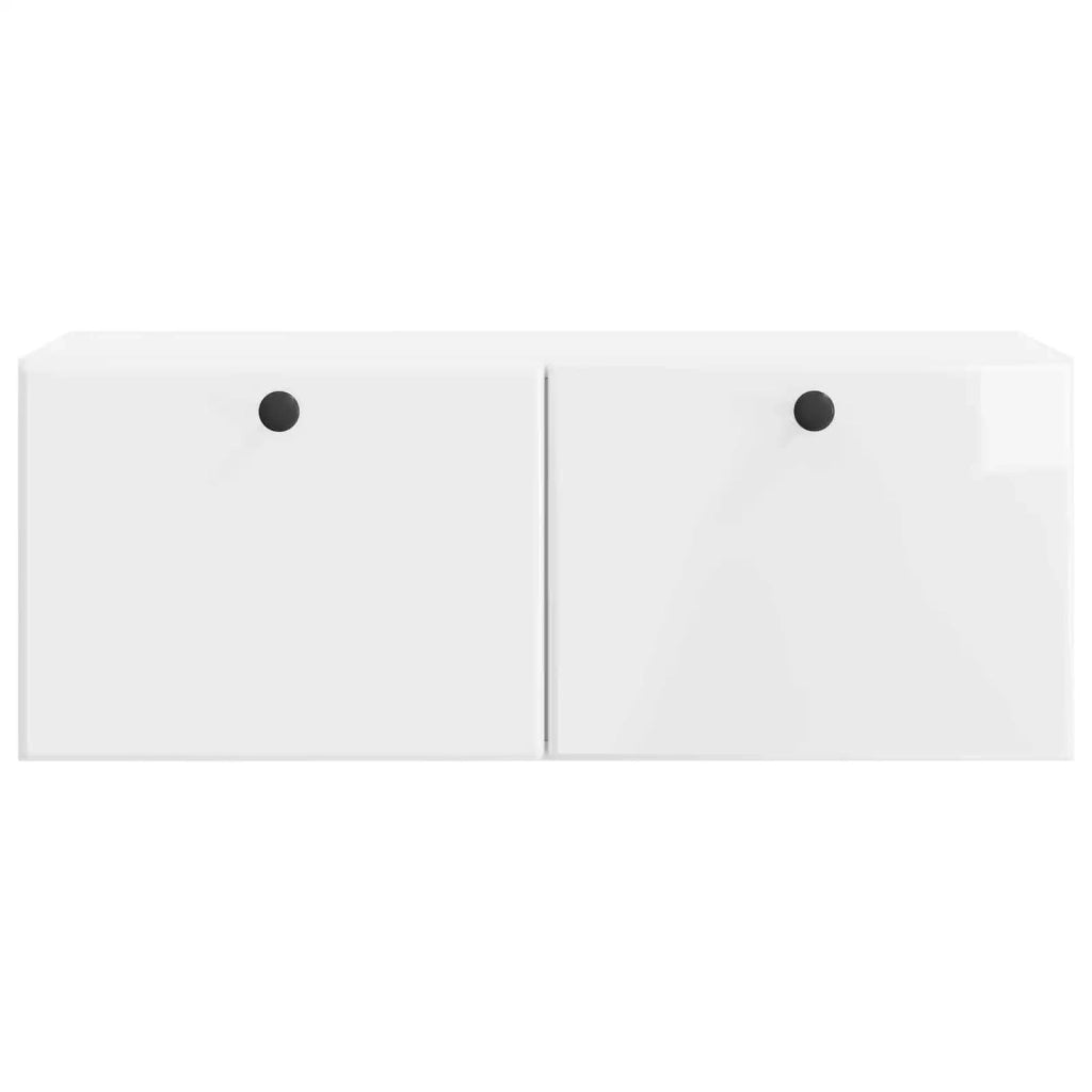 Mobile Porta TV da Muro 78,5 x 31 x 30 cm Bianco Lucido