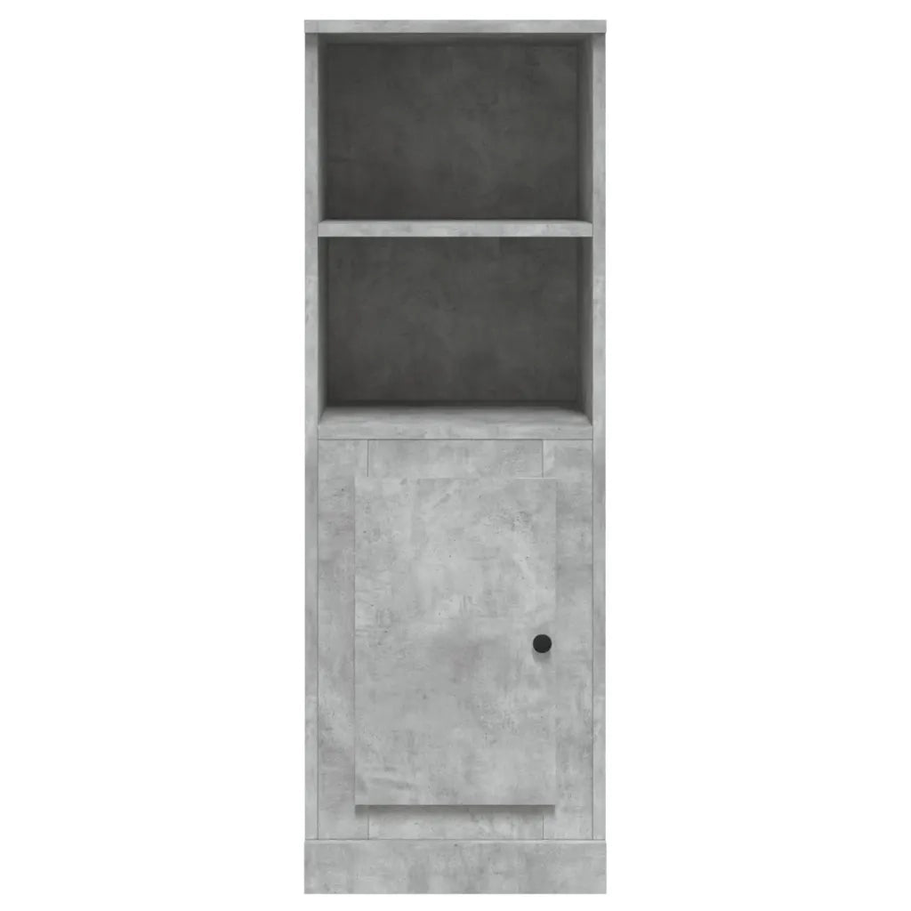 Credenza | Madia | Buffet da pranzo | Armadio da pranzo Grigio Cemento 36x35,5x103,5 cm in Legno Multistrato