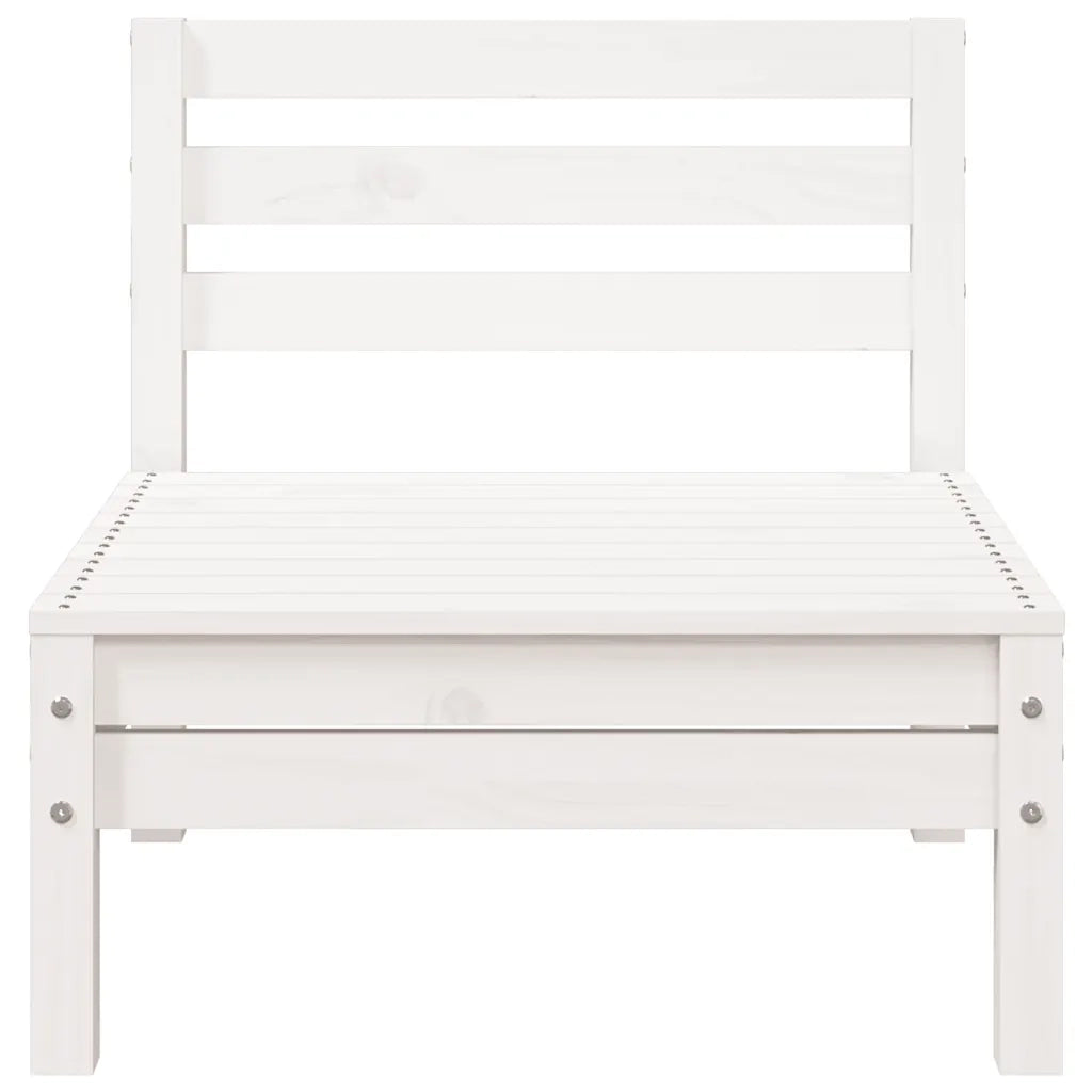 Divano da Giardino a 3 Posti in Legno Massello di Pino Bianco 838027