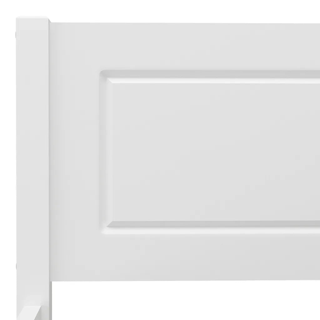 Giroletto senza Materasso Bianco 90x200 cm Legno Massello Pino