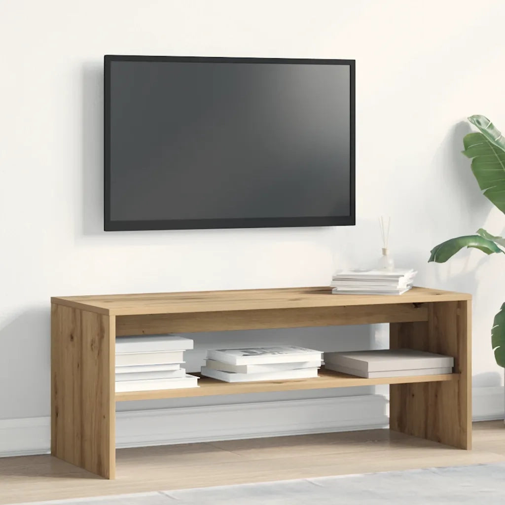 Mobile Porta TV Rovere Artigianale 100x40x40 cm in Truciolato 859126