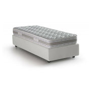 Ermanna, Letto Singolo Materasso Incluso Made in Italy, Bianco