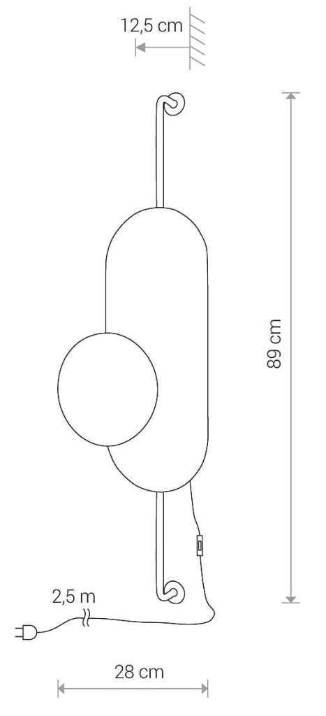 Applique Nowodvorski Wheel nero-oro legno 1 luce G9 89 cm