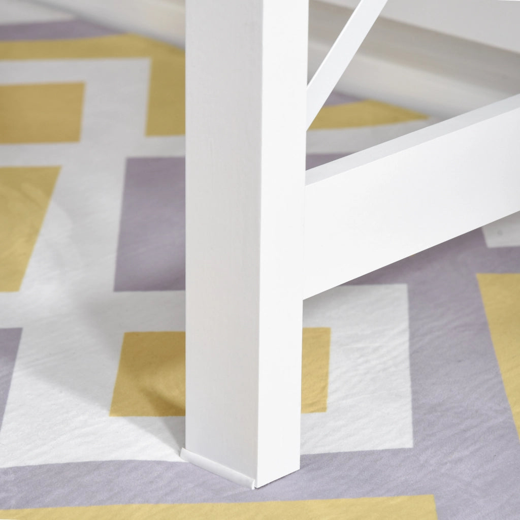 Scrivania con libreria ¨C zephmum ¨C bianco 105x50x137.5 cm