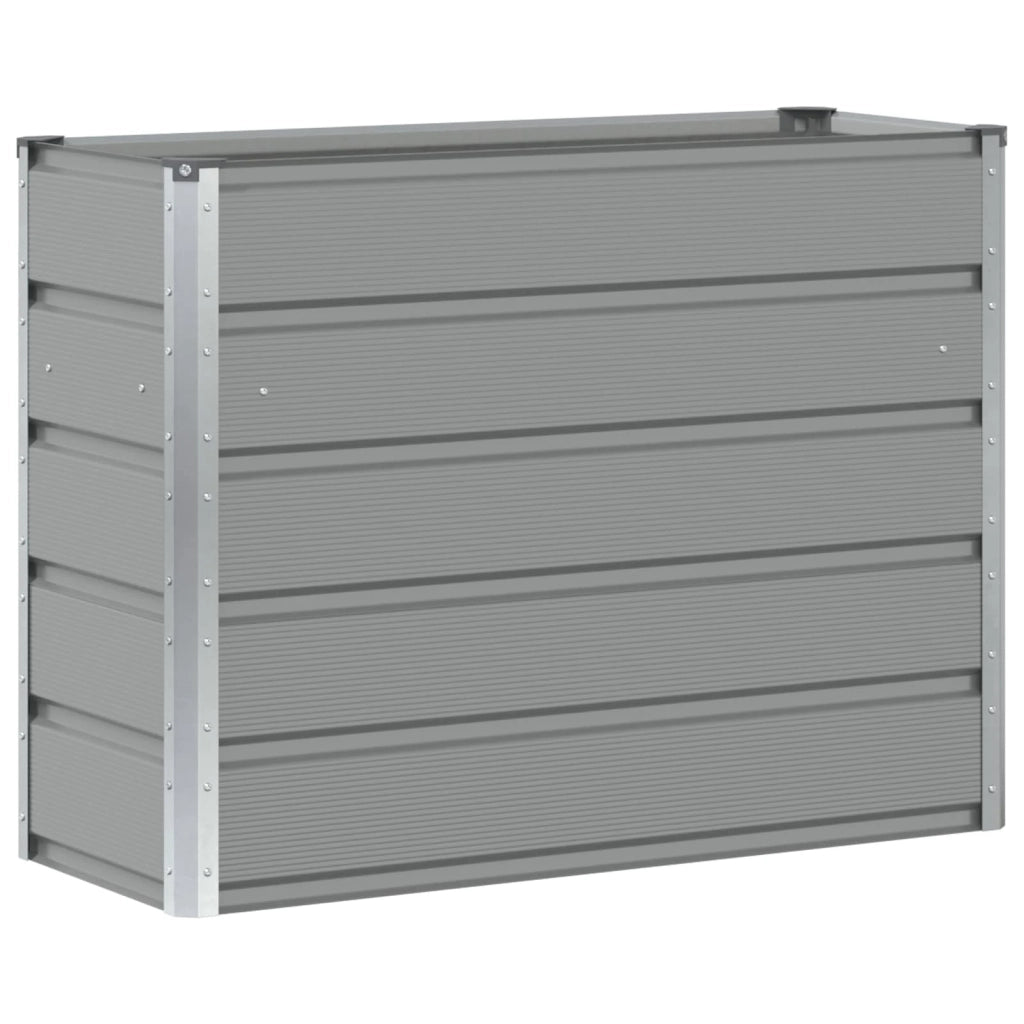 Fioriera Grigio chiaro 100 x 40 x 75 cm Acciaio 42018133