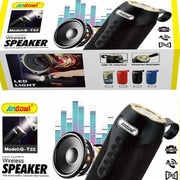 Trade Shop - Altoparlante 2.0 Speaker Portatile Bluetooth 10w Wireless Aux / 3,5 Mm Usb Q-t22 -
