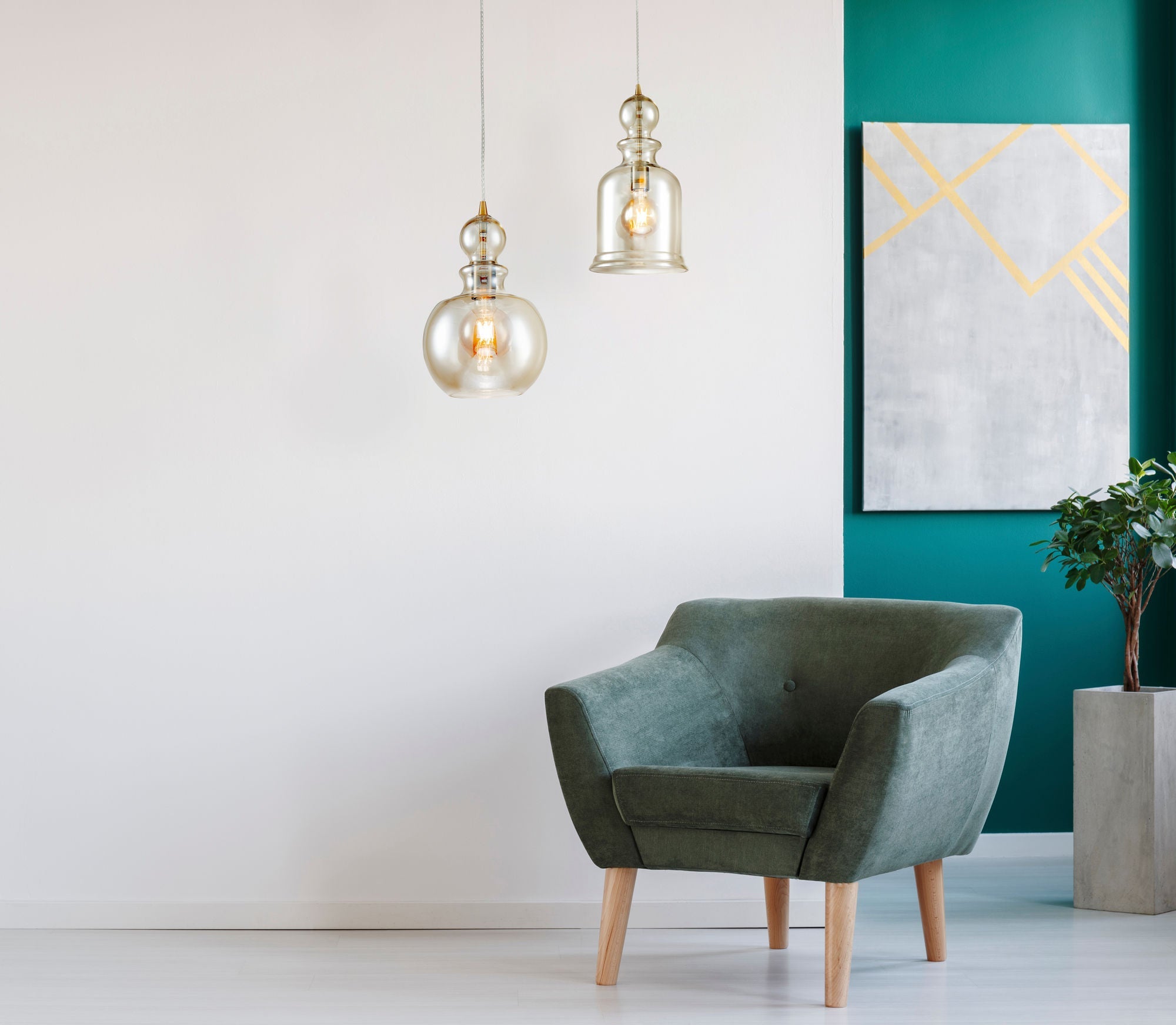 Lampada pendente Pendant in Metallo Tone Bronzo