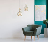 Lampada pendente Pendant in Metallo Tone Bronzo