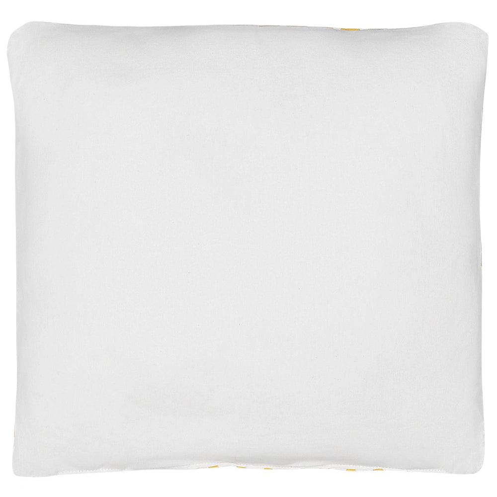 Cuscino per bambini in cotone giallo 40 x 40 cm Orso Abbracci stampa motivo a triangolo quadrato per cameretta