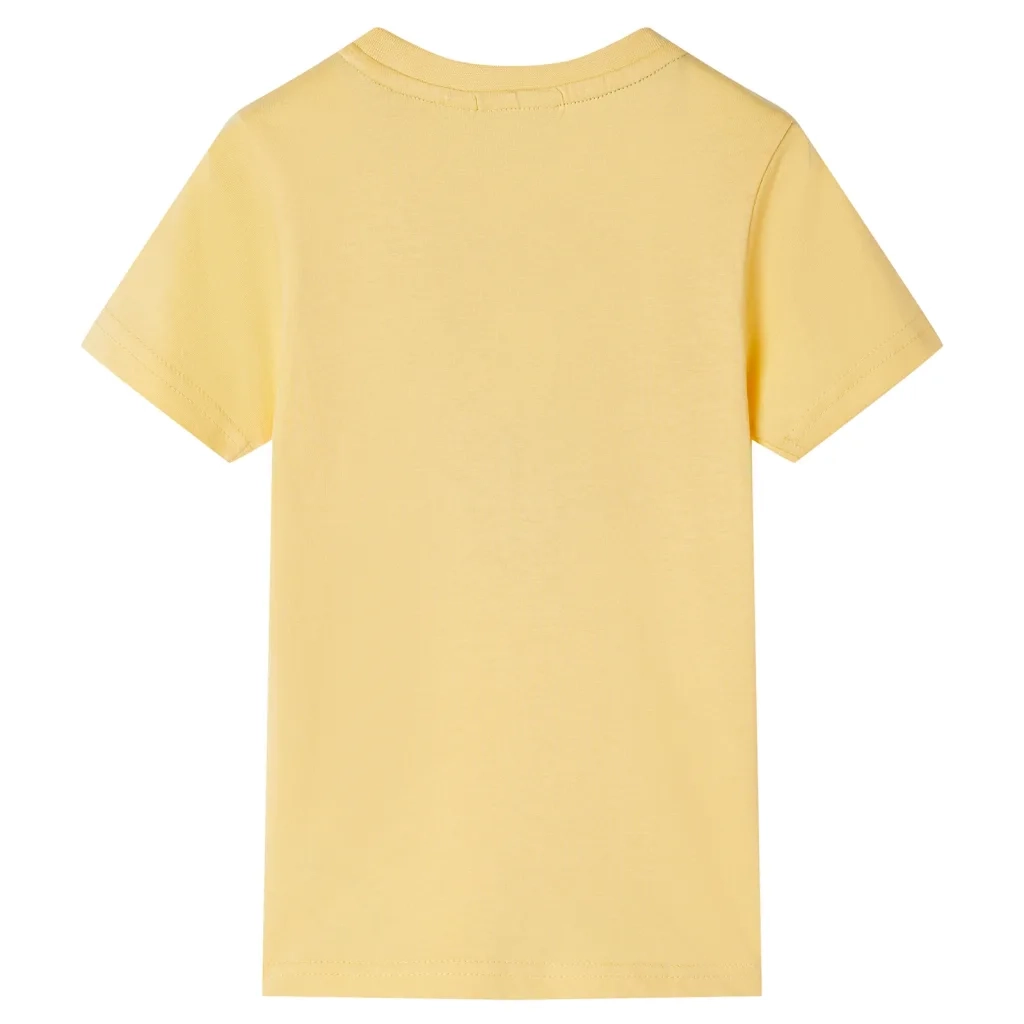 Maglietta da Bambino a Maniche Corte Gialla 140cod mxl 109778