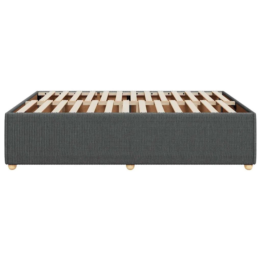 Giroletto senza Materasso Grigio Scuro 140x190 cm Tessuto