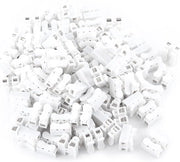 100 pezzi - Fermocondensatore 10 A 220 V 2-punti push Quick Wire connettore gomma bianca in HTML.