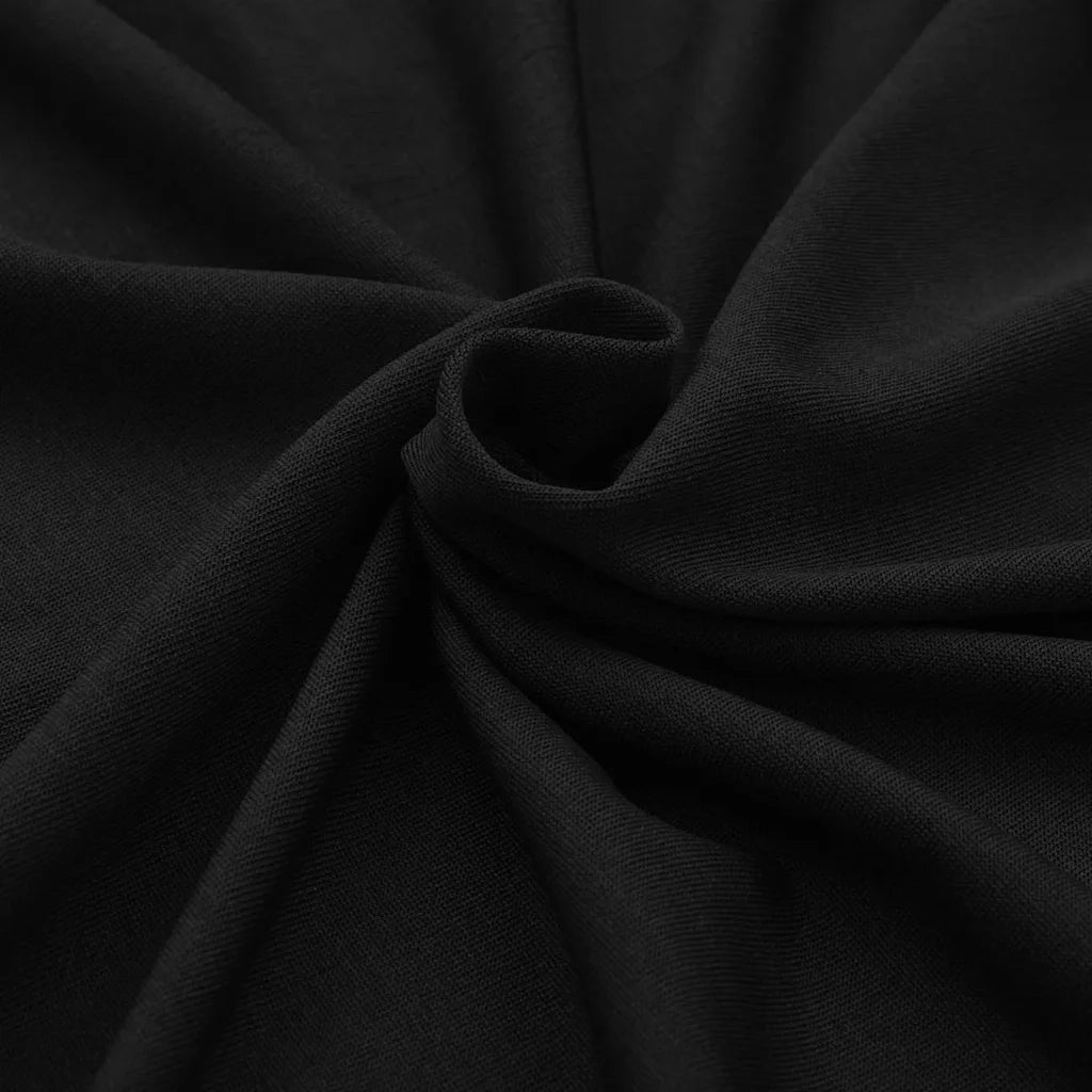 Fodere Elasticizzate per Tavolo 2 pezzi 183x76x74 cm Nero CFW4961170