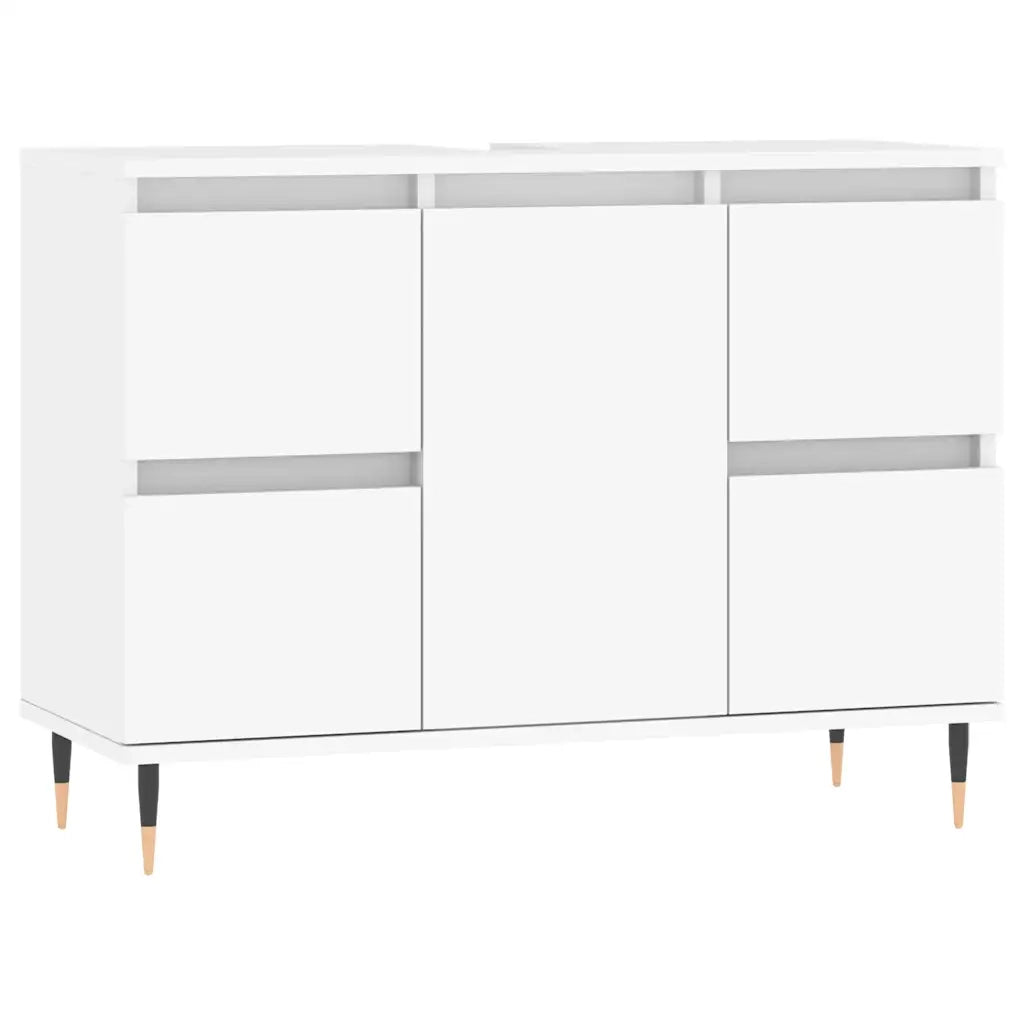 Mobile da Bagno | Armadio da bagno Bianco 80x33x60 cm in Legno Multistrato