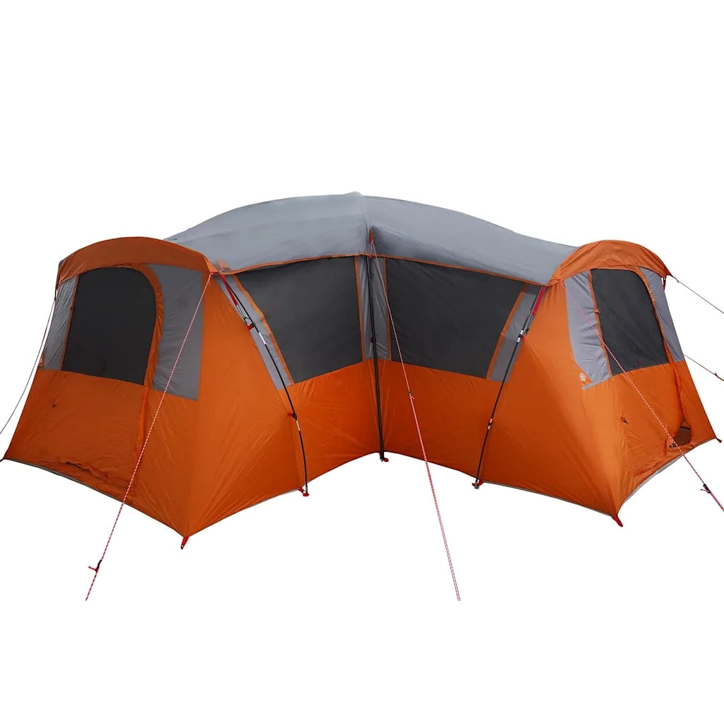 Tenda per Famiglia 20 Persone con tetto Grigio e arancione