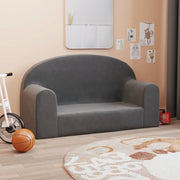 Divano per Bambini a 2 Posti-Sofa-Divanetto Antracite in Morbido Peluche 949600