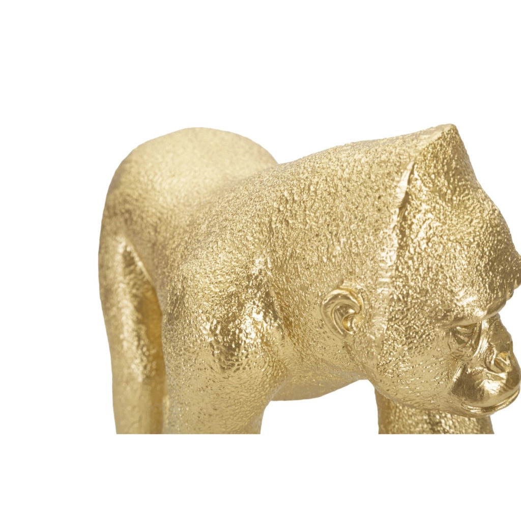 Scultura Gorilla 4, Oro, Poliresina, 29,7x11,5x21,8 cm