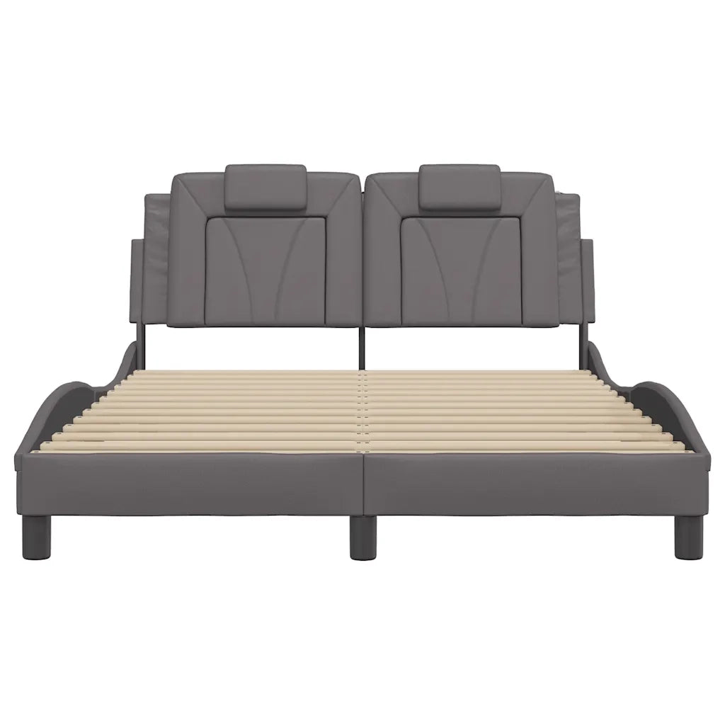 Giroletto Viana senza Materasso Crema 140x190 cm in Similpelle 3208092