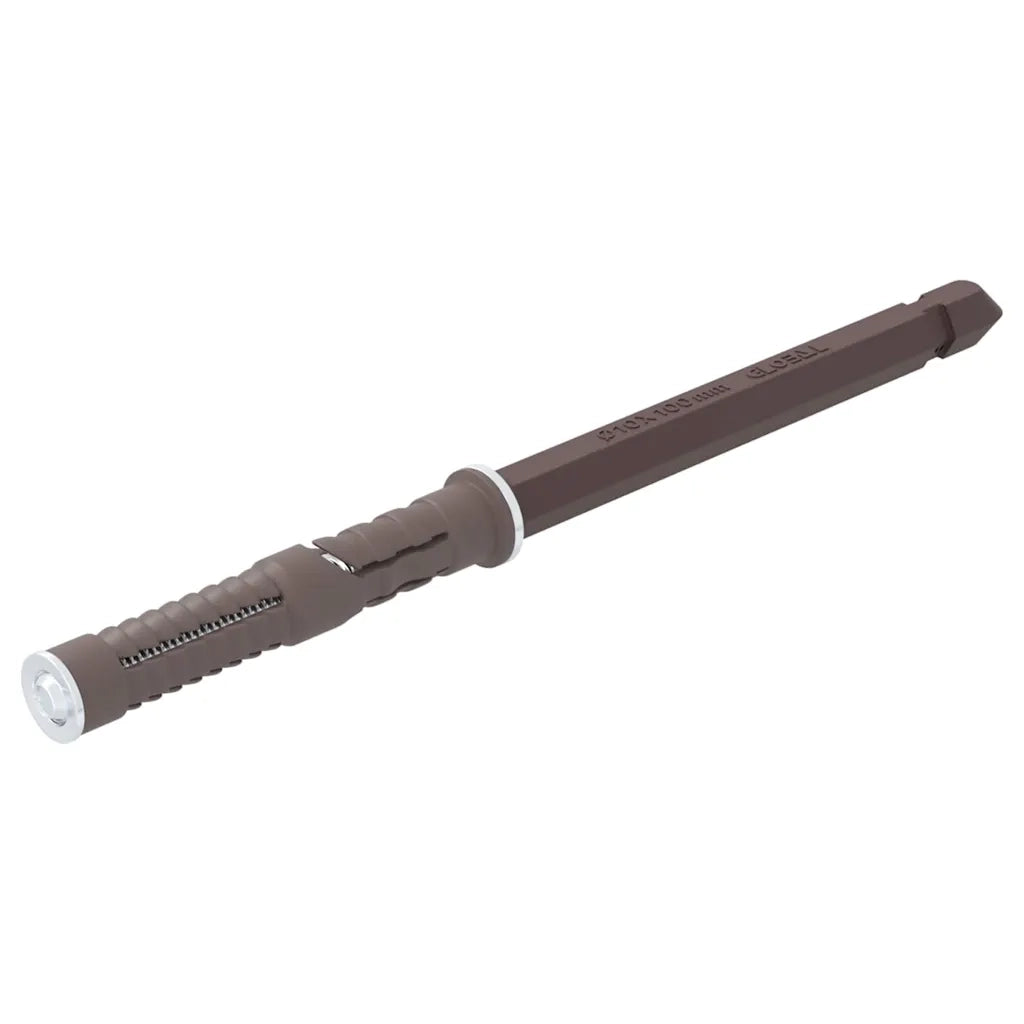 Supporti per Mensole Flottanti 12 pz Beige ?10 x 170 mm CFW2040459