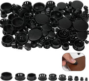 Set di Coperture per Fori di 150 Pezzi - 10 Dimensioni - Stoppi per Fessure Nere - Coperture per Fori di Boring - Copertura per Viti - Diverse Dimensioni
