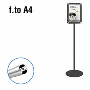 Porta Comunicazioni con Cornice A4 NERA - Monofacciale NERO