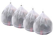 Set di lavaggio 4 pezzi per lavatrice con corda da tirare, set di asciugatura e sacchetto per protezione delle camicie, mutande, reggiseni